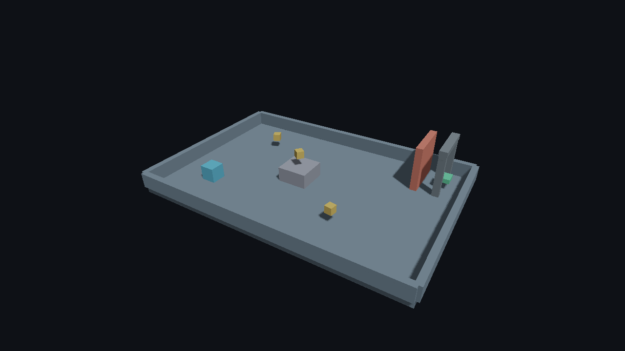 3D standalone game with the imported Blender arch