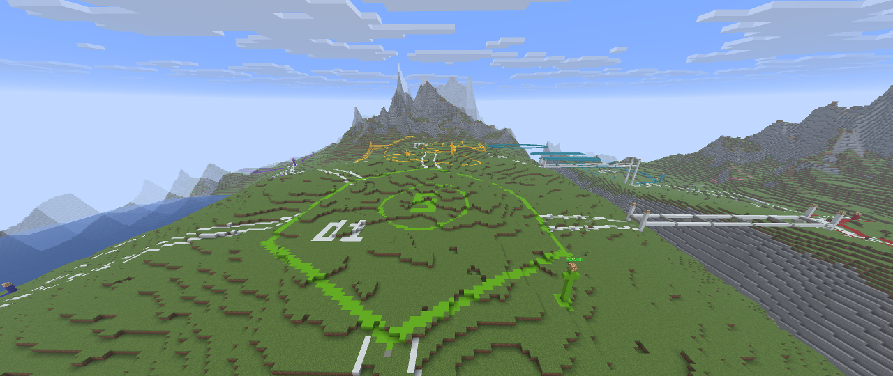 In-game view of the arrival reservation and station axis