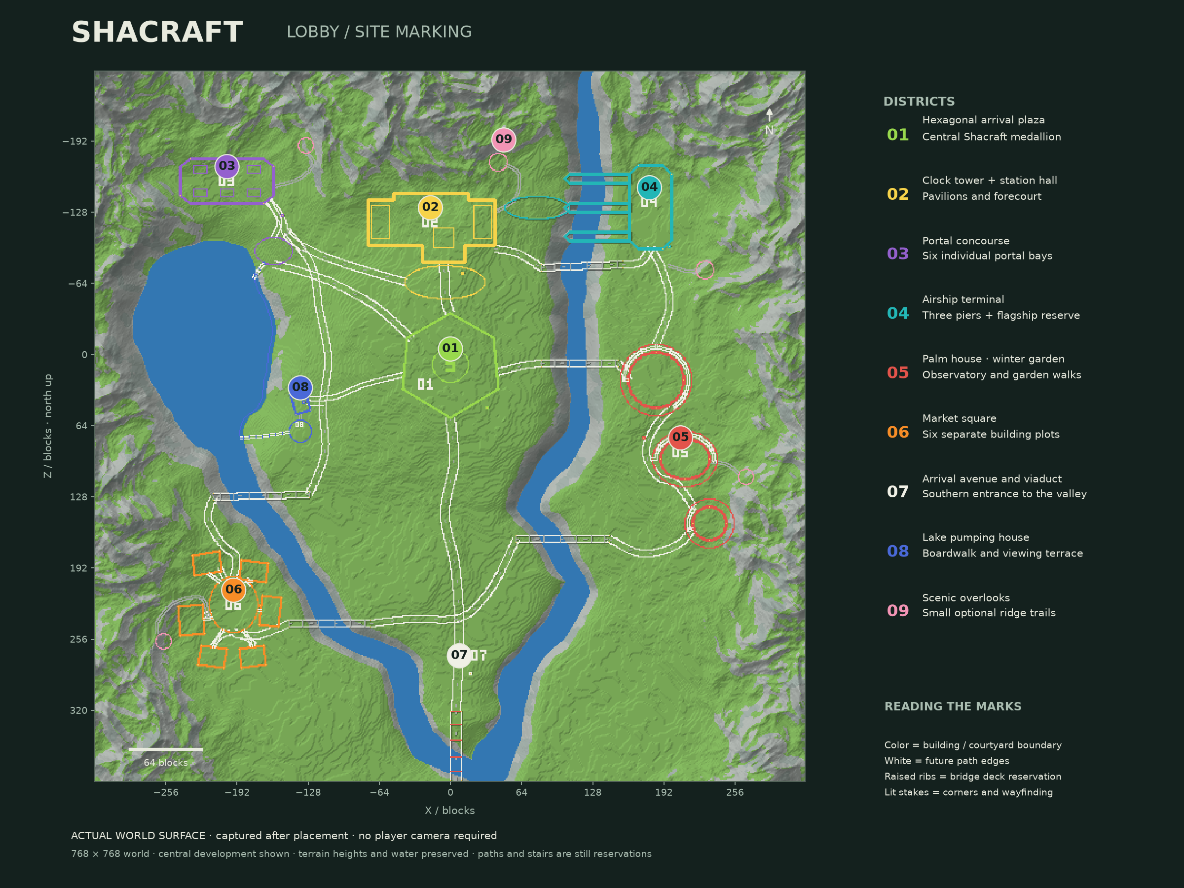 Live world map and layout legend